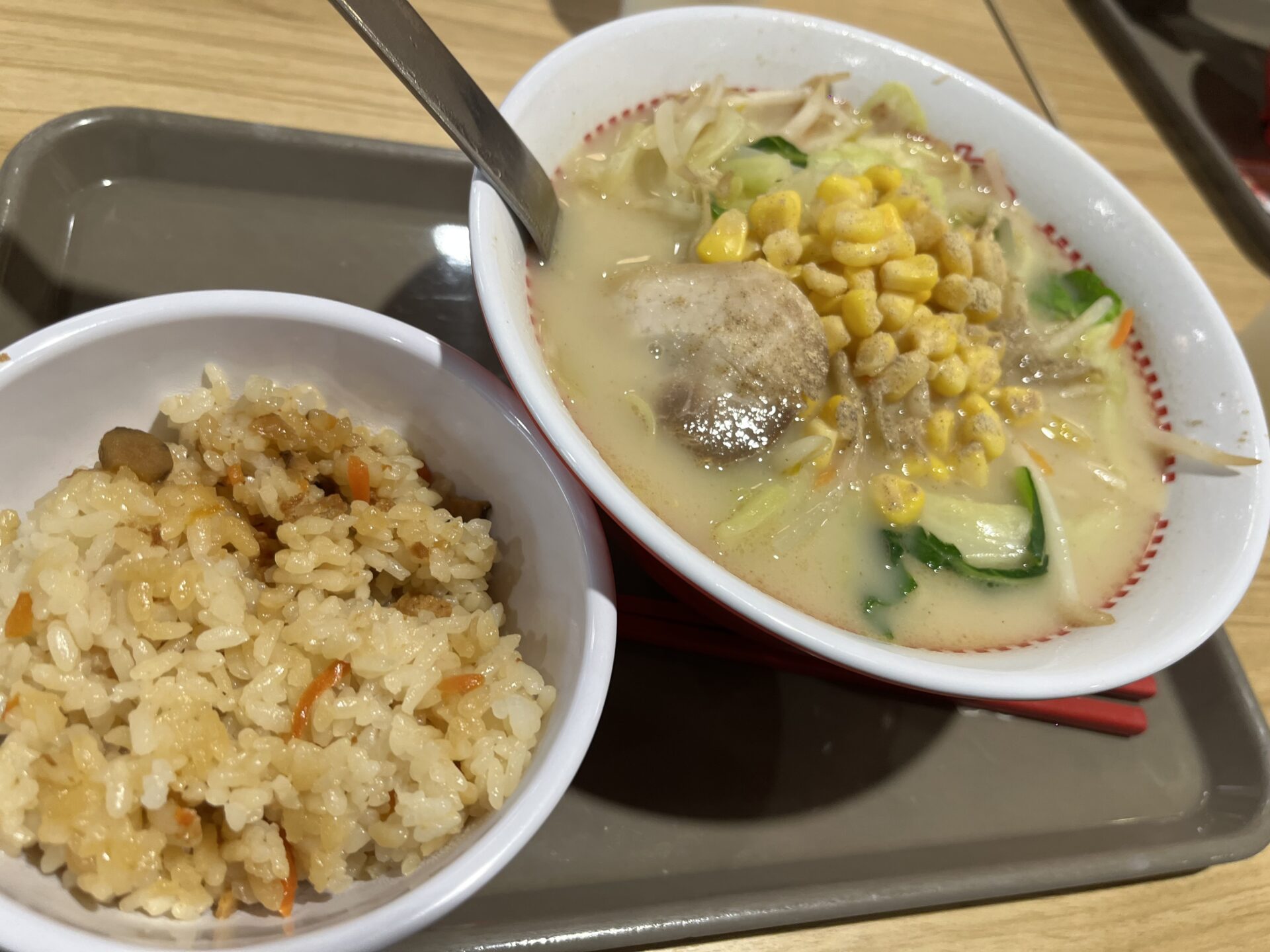 大好きなスガキヤ❤️五目ソフトセット